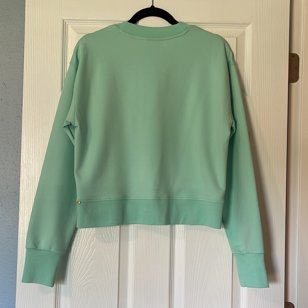 NWOT Anthropologie Scotch & Soda Twist Front Pullover Sweatshirt Size Large - Picture 3 of 7
